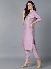 Poly Silk Embroidered Kurta Trouser With-PKSKD1158A